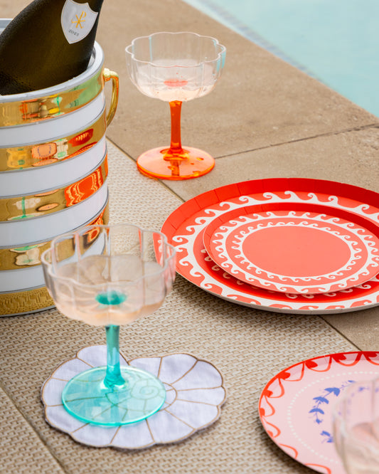 Breaker Dinner Plate Set - Tomato