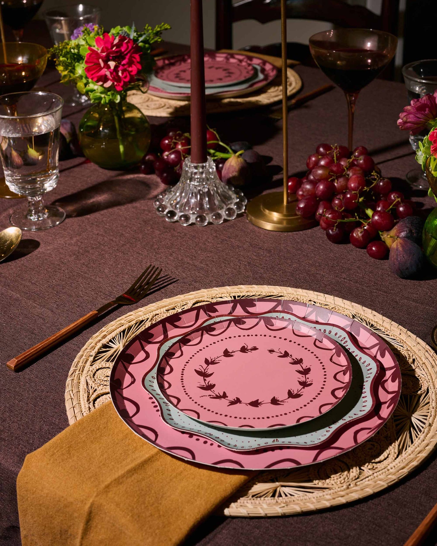 Fête Dinner Plate Set - Blush