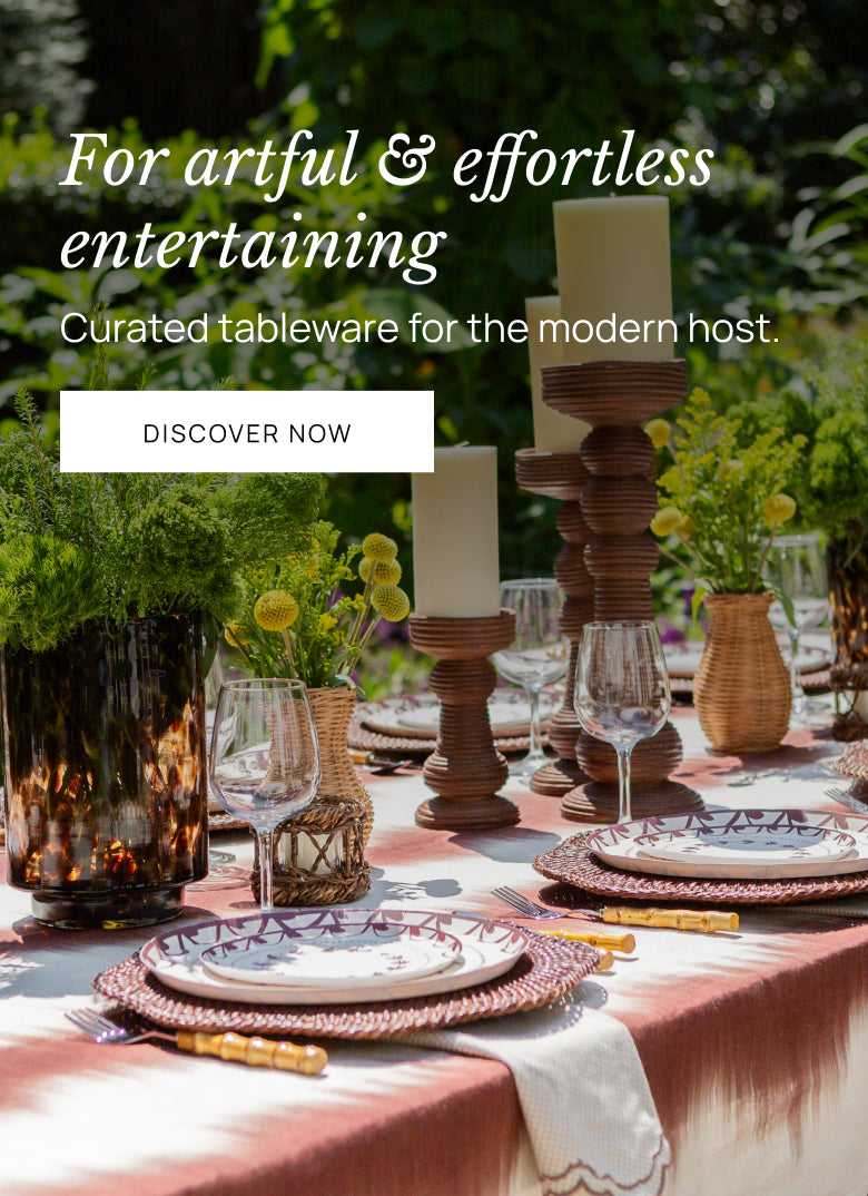 an outdoor tablescape