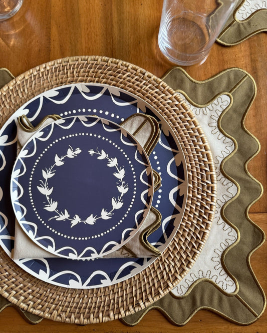 Fête Dinner Plate Set - French Navy