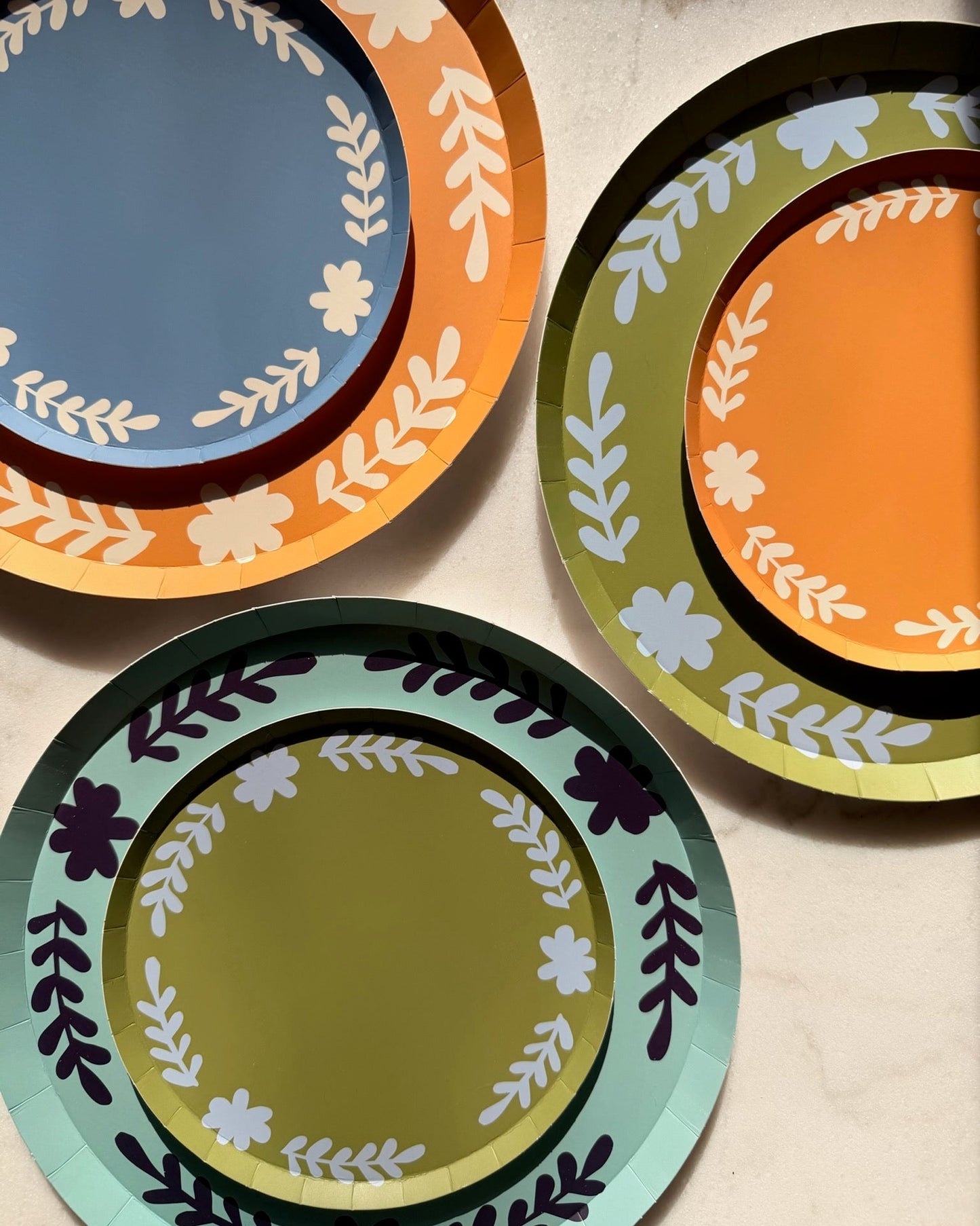 Casa Hors d'Oeuvres Plate Set - Creamsicle