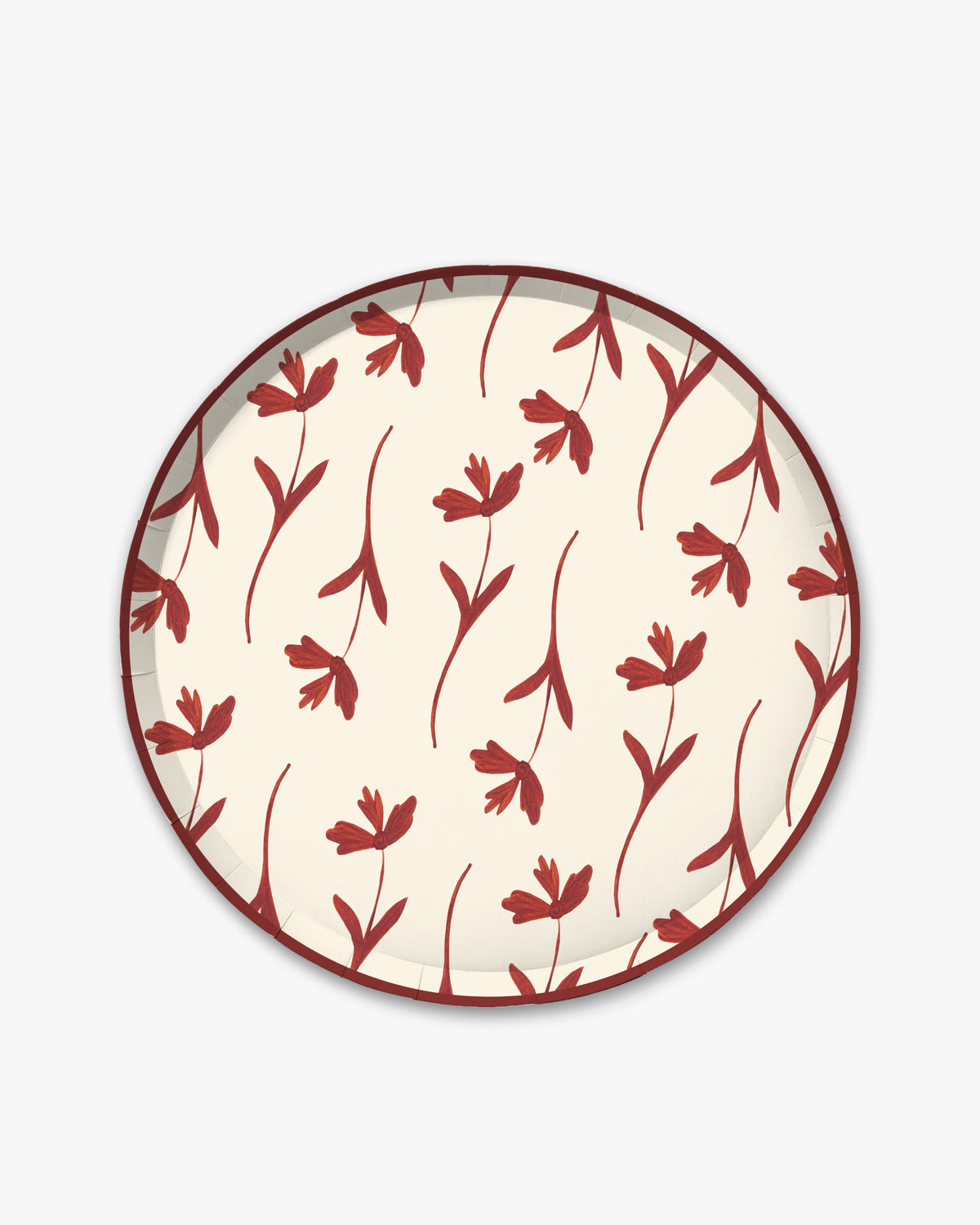 Juliette Dinner Plate Set in Cranberry