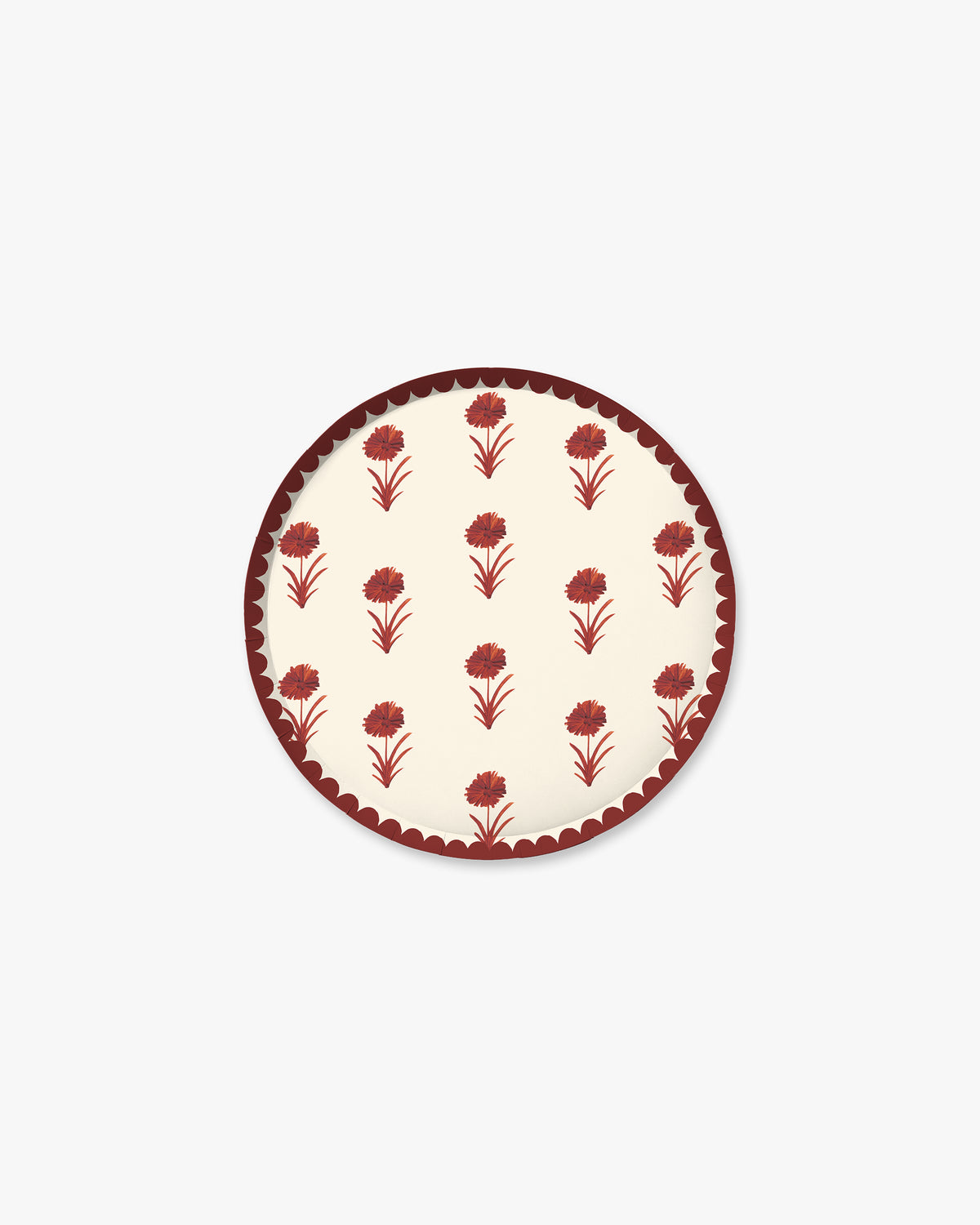 Elodie Hors d’Oeuvres Plate Set in Cranberry
