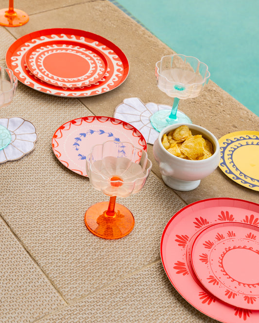 Soleil Dinner Plate Set - Watermelon