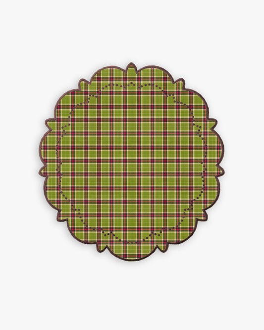 Bijou Placemat in Green Tartan