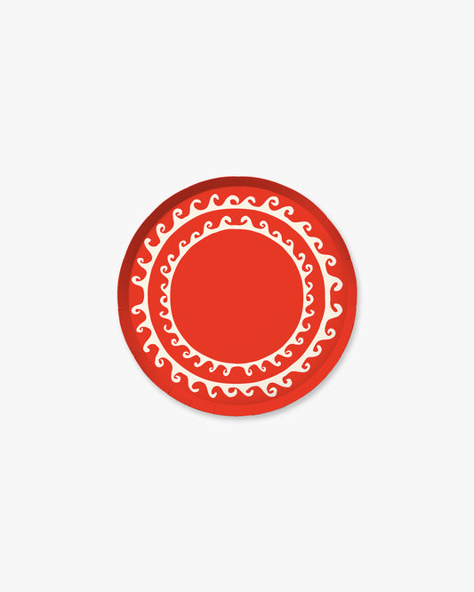 Breaker Hors d'Oeuvres Plate Set - Tomato