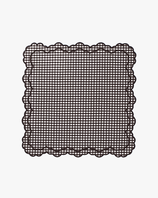 Brooks Napkin in Chocolate Gingham