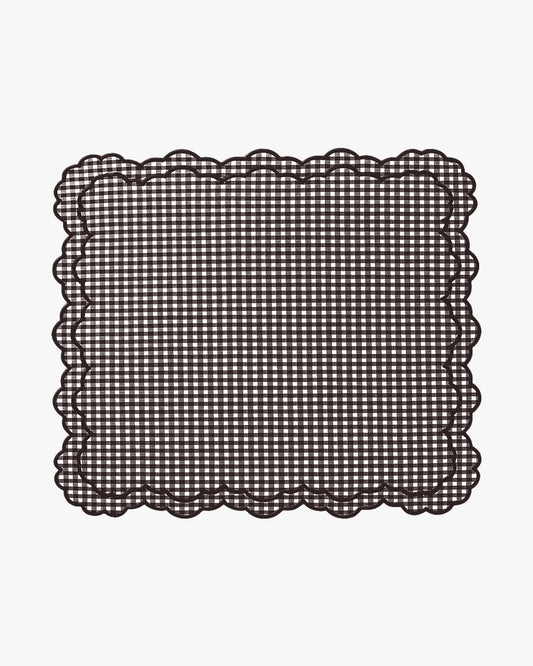 Brooks Placemat in Chocolate Gingham