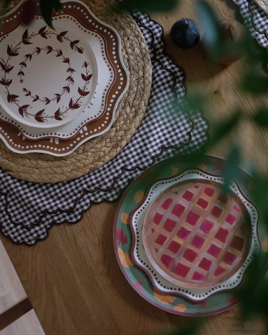Second Slice Hors d’Oeuvres Plate Set in Cherry Pie