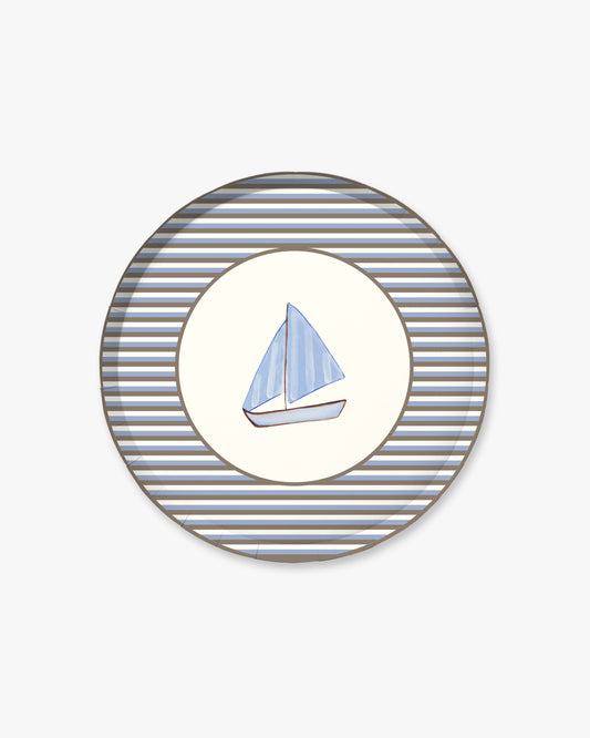 Drift Appetizer Plate Set - Saltwater Stripe