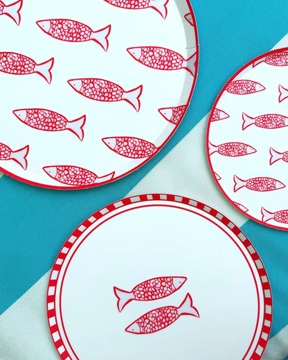 Two Tails Appetizer Plate Set - Punch
