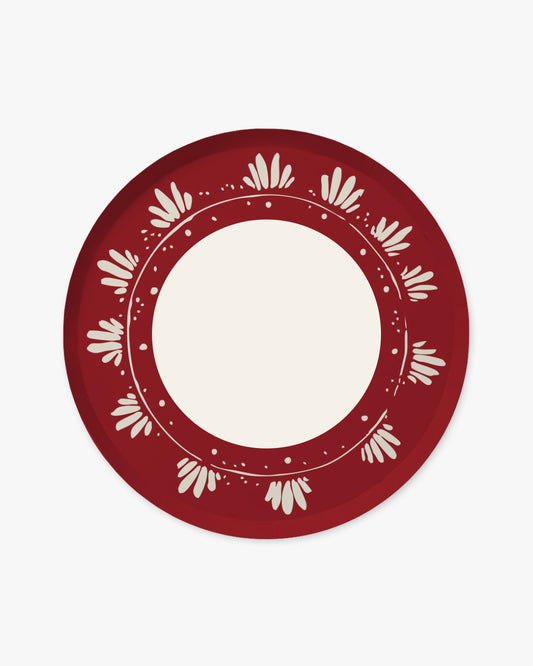 Fleur Dinner Plate Set - Cerise