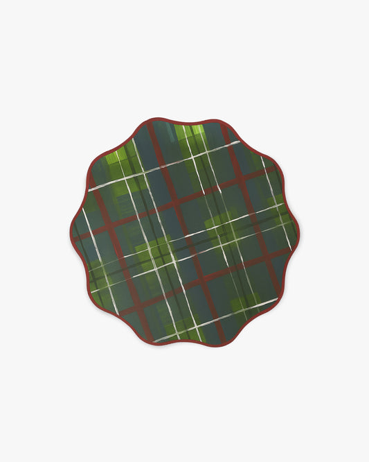 Holiday Heirloom Dessert Plate Set - Ivy Tartan