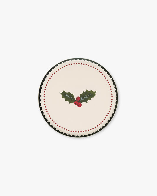 Noel Appetizer Plate Set - Holly