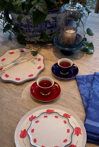 Botanica Hors d'Oeuvres Plate Set - Tulip