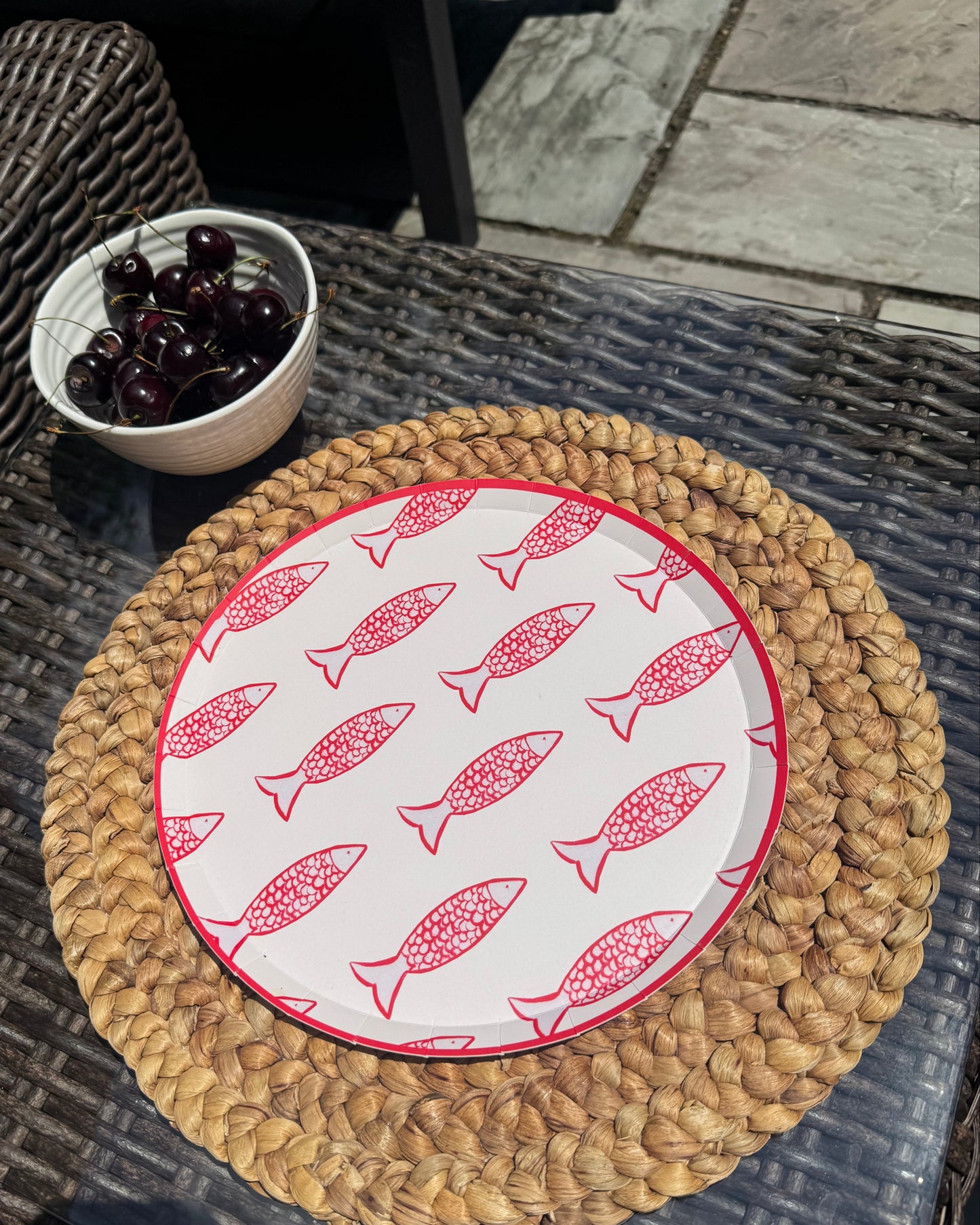 Go Fish Dinner Plate Set - Punch
