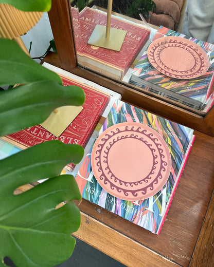 Breaker Hors d'Oeuvres Plate Set - Coral