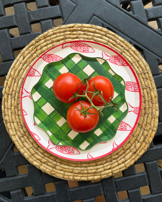 Jardin Dessert Plate Set - Vert
