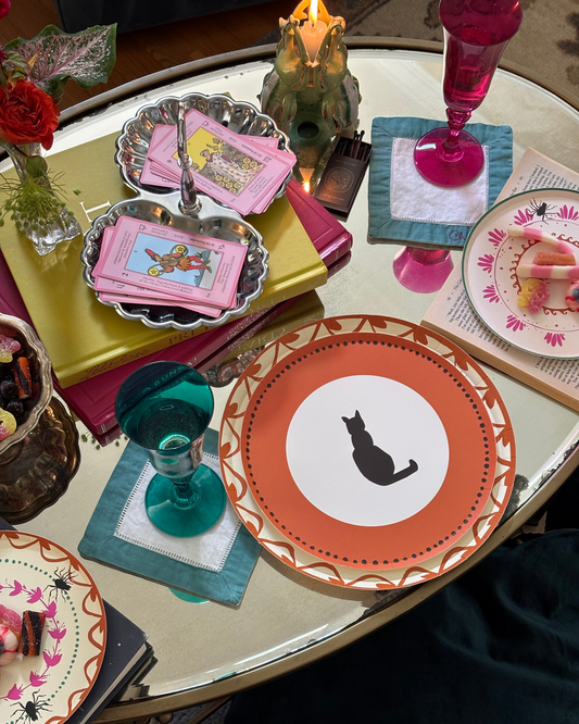 Bewitched Appetizer Plate Set - Pumpkin
