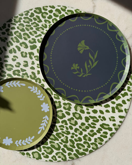 Ravello Appetizer Plate Set - Midnight Moss
