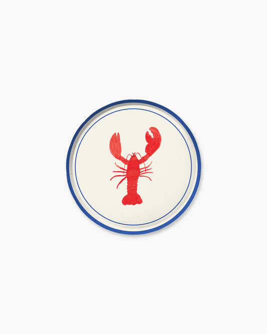 Lobster Roll Hors d'Oeuvres Plate Set - Ecru