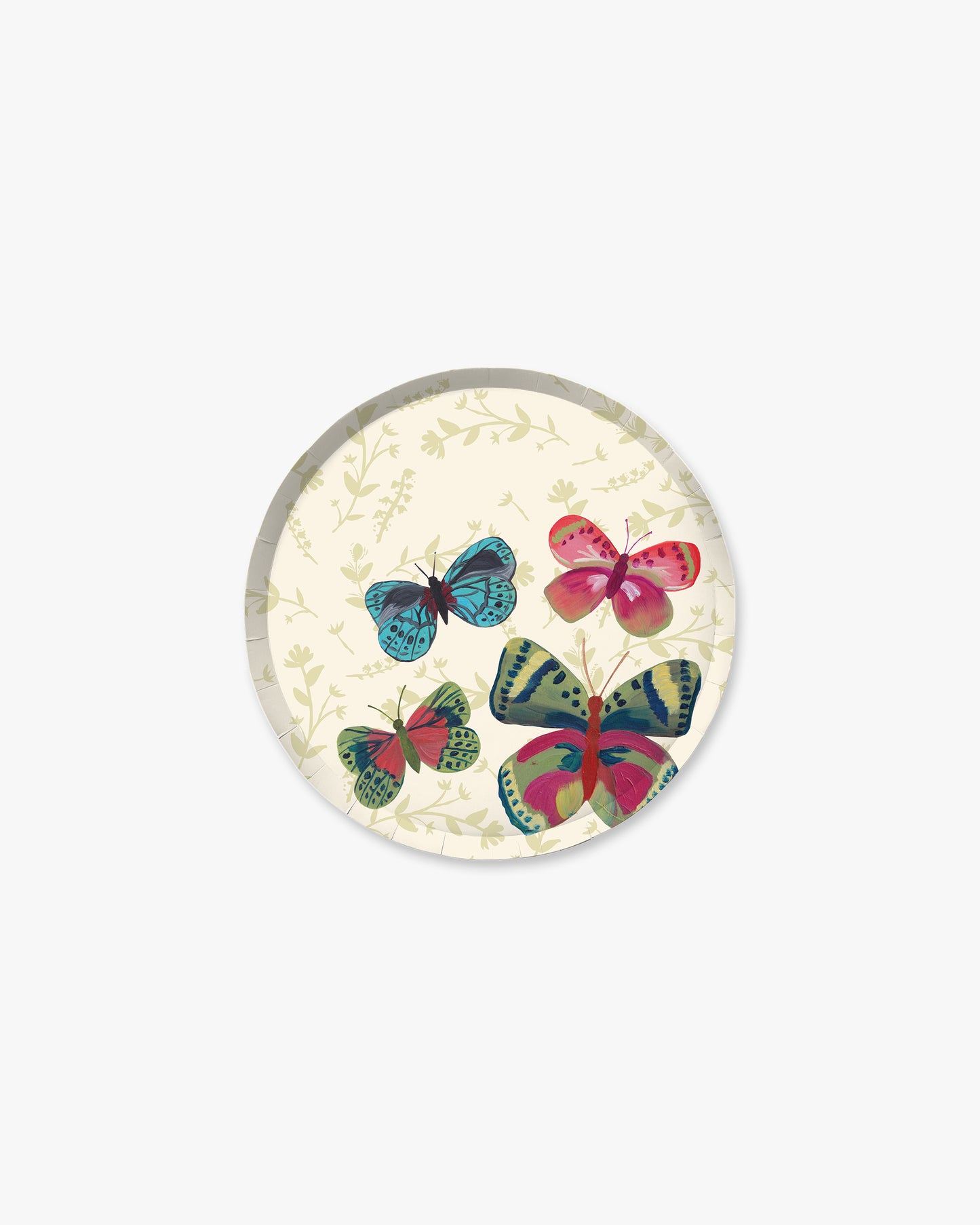 Majorelle Hors d'Oeuvres Plate Set - Cream Print