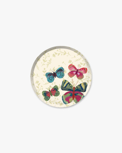 Majorelle Hors d'Oeuvres Plate Set - Cream Print
