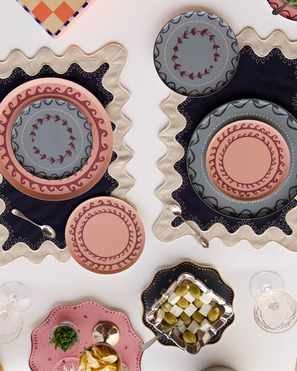 Fête Dinner Plate Set - Dusty Blue