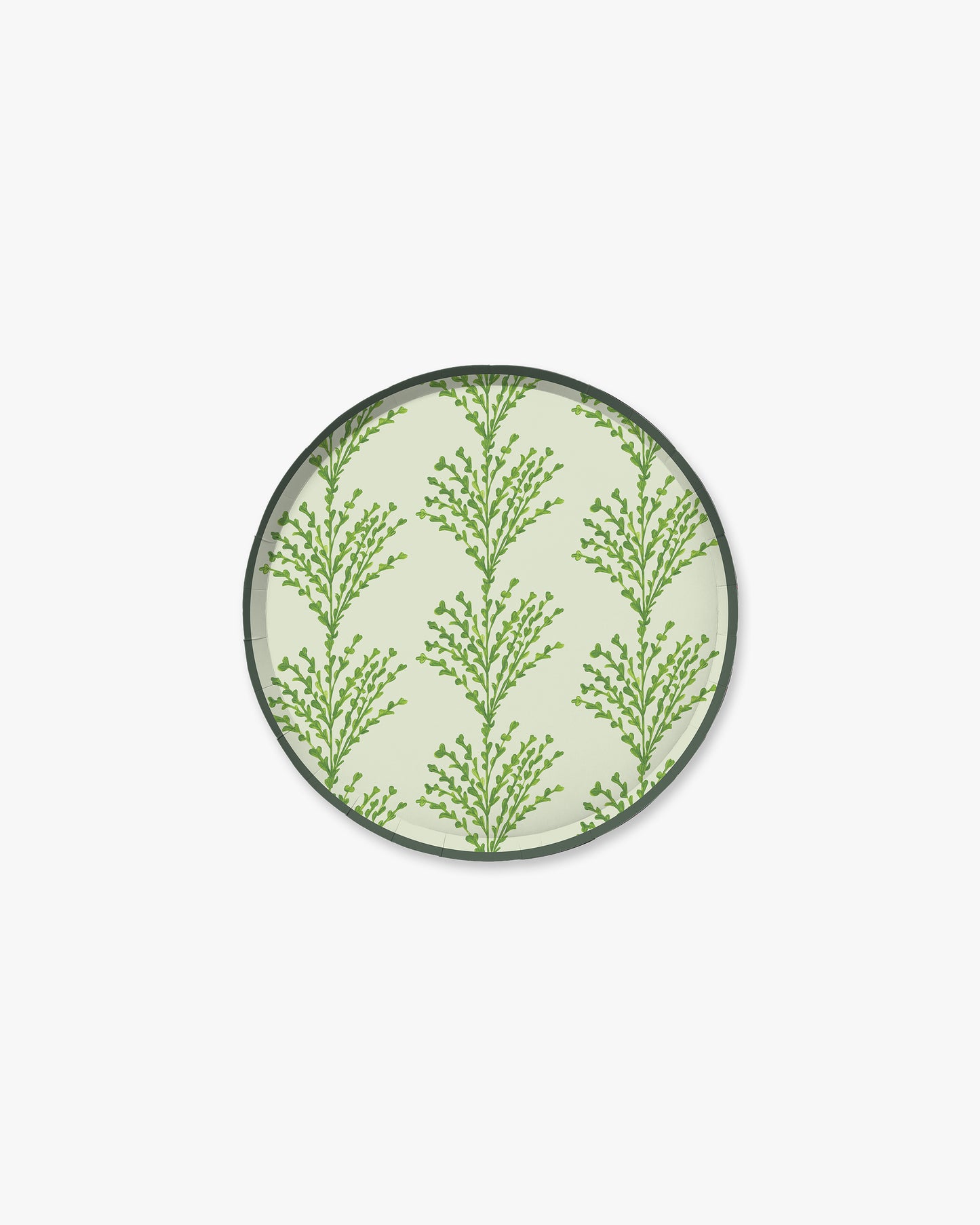 Green decorative plate 