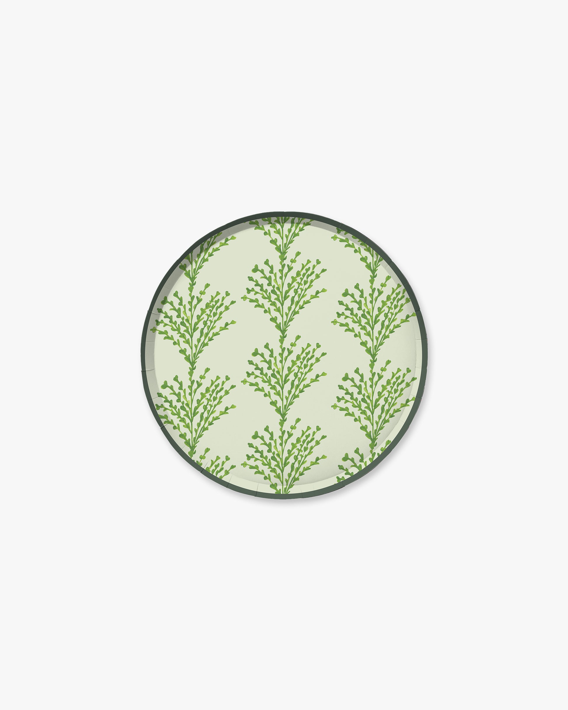 Green decorative plate 