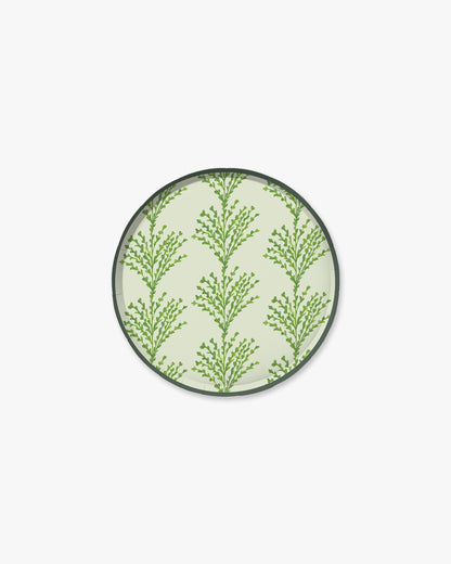 Green decorative plate 