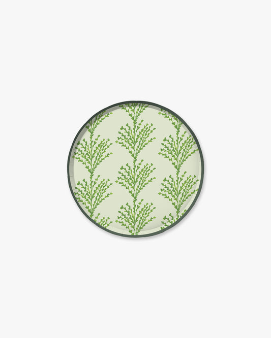 Green decorative plate 