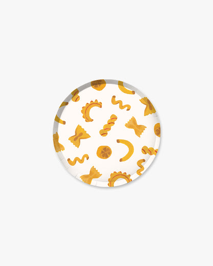Pasta Party Hors d'Oeuvres Plate Set - Golden