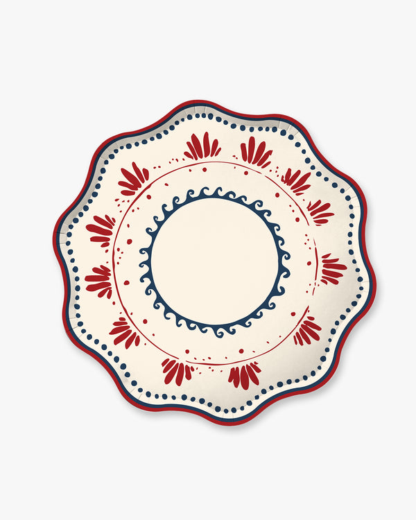 Plume Dinner Plate Set - Firecracker