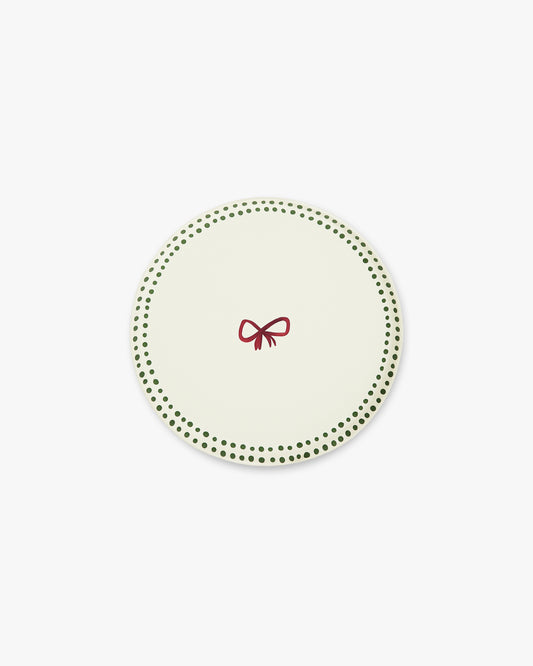 Ribbon Hors d'Oeuvres Plate Set - Buttercream