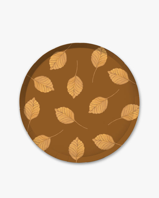 Beech Dinner Plate Set in Brass