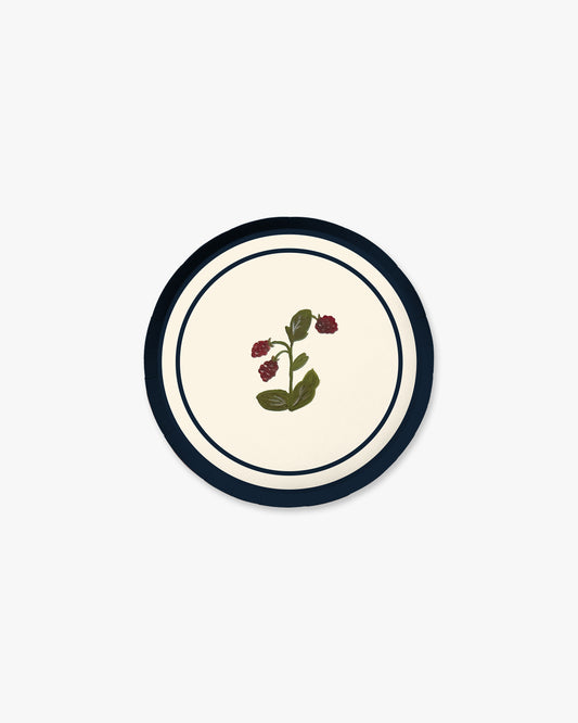 Botanica Hors d'Oeuvres Plate Set - Raspberry