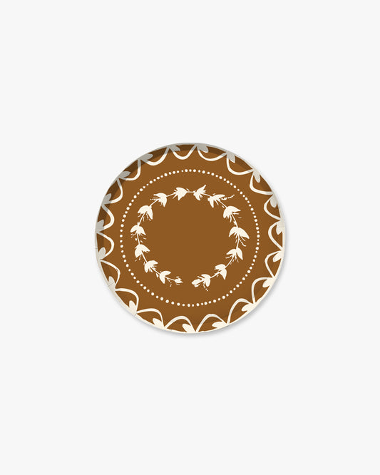 Fête Hors d’Oeuvres Plate Set in Brass