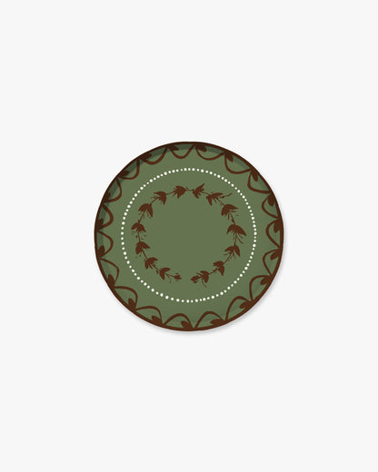 Fête Hors d’Oeuvres Plate Set in Loden