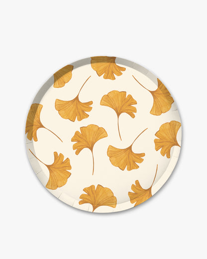 Ginkgo Dinner Plate Set in Golden