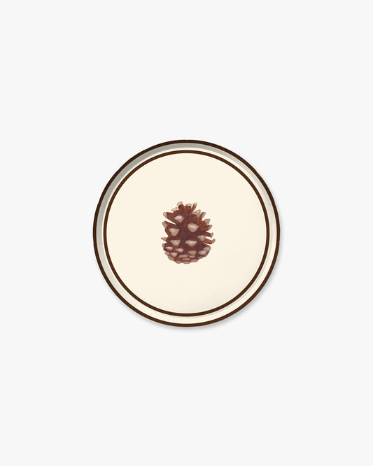 Grove Duet Hors d’Oeuvres Plate Set in Pinecone