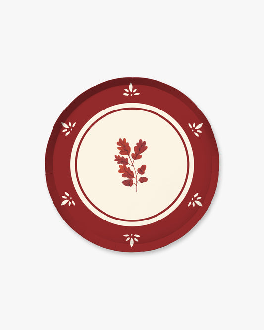 Maison Appetizer Plate Set in Redwood
