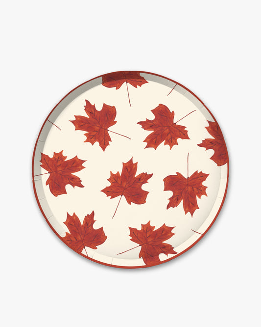 October Dinner Plate Set in Maple Leaf