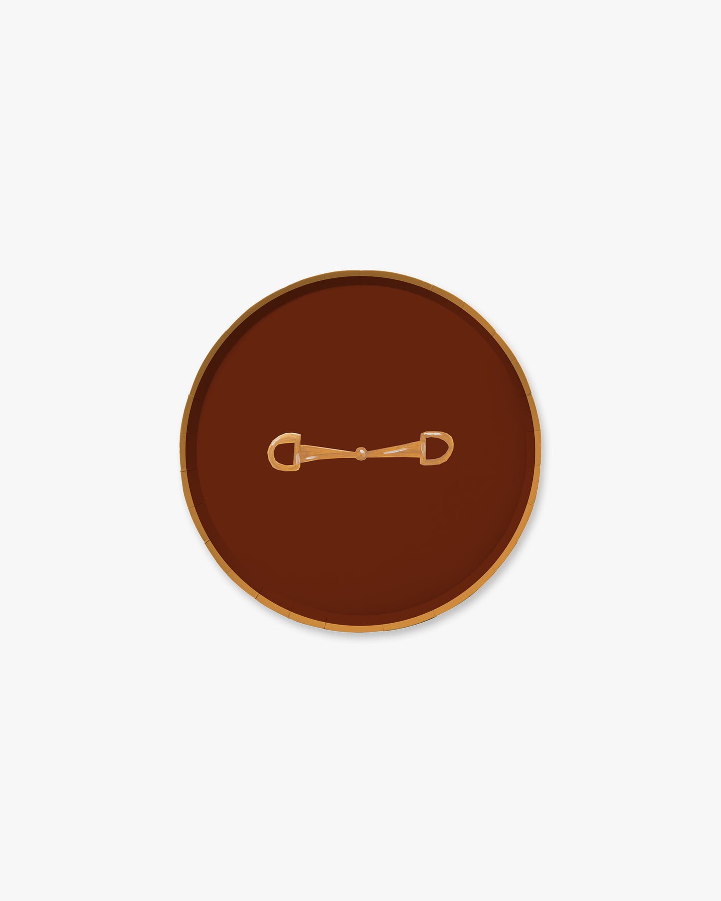 The Rider Duo Hors d'Oeuvres Plate Set - Cherry Wood