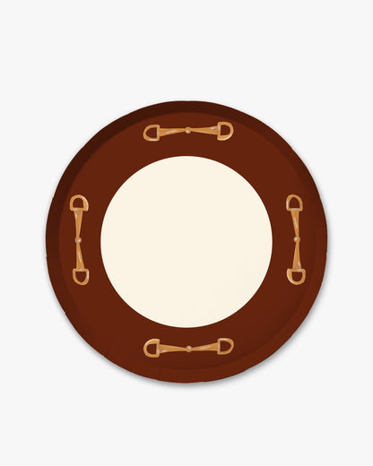 The Rider Dinner Plate Set - Cherry Wood