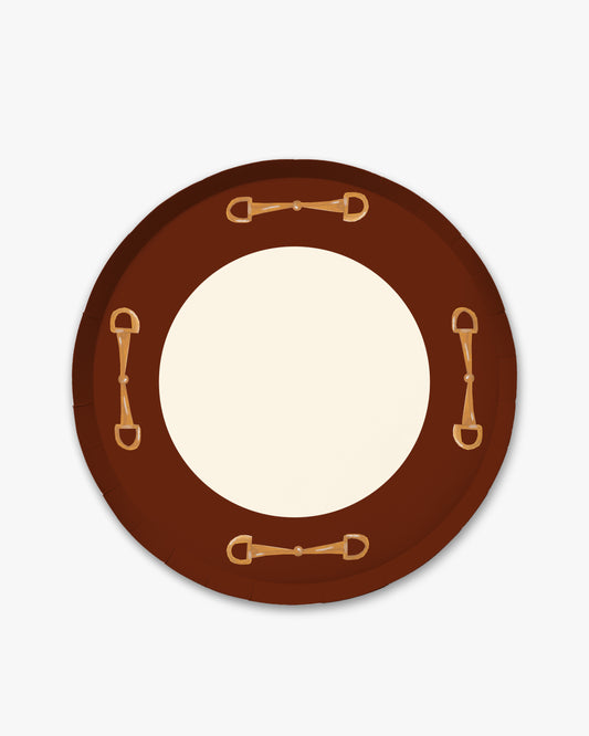 The Rider Dinner Plate Set - Cherry Wood