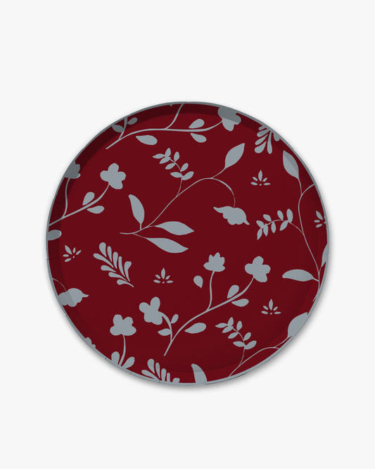 Woodland Dinner Plate Set - Ruby