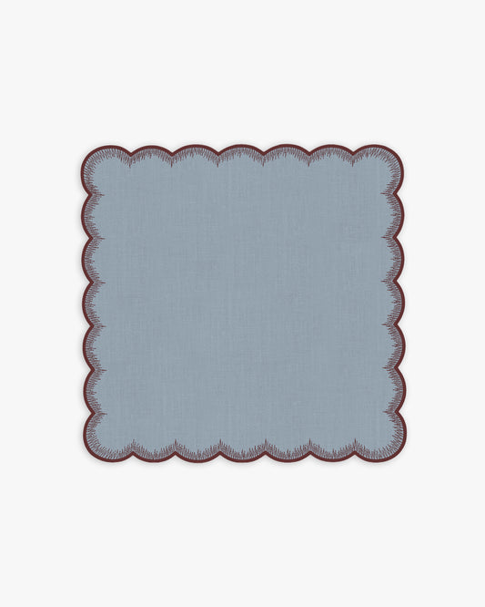 Aster Napkin in dusty blue