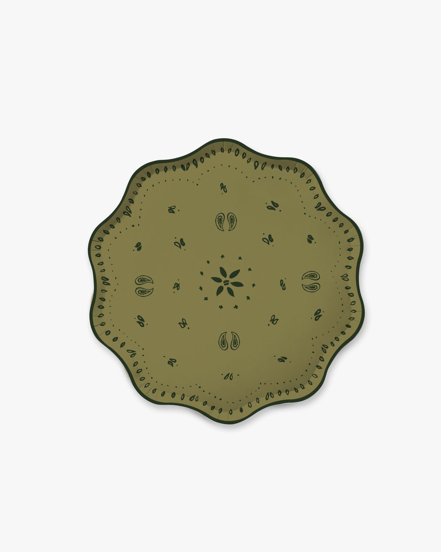 Rodeo Dessert Plate Set - Olive
