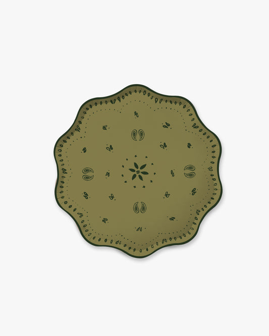 Rodeo Dessert Plate Set - Olive